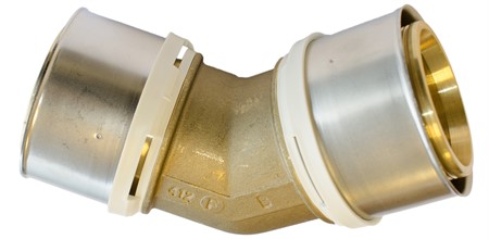 Vinkel 45 gr mässing